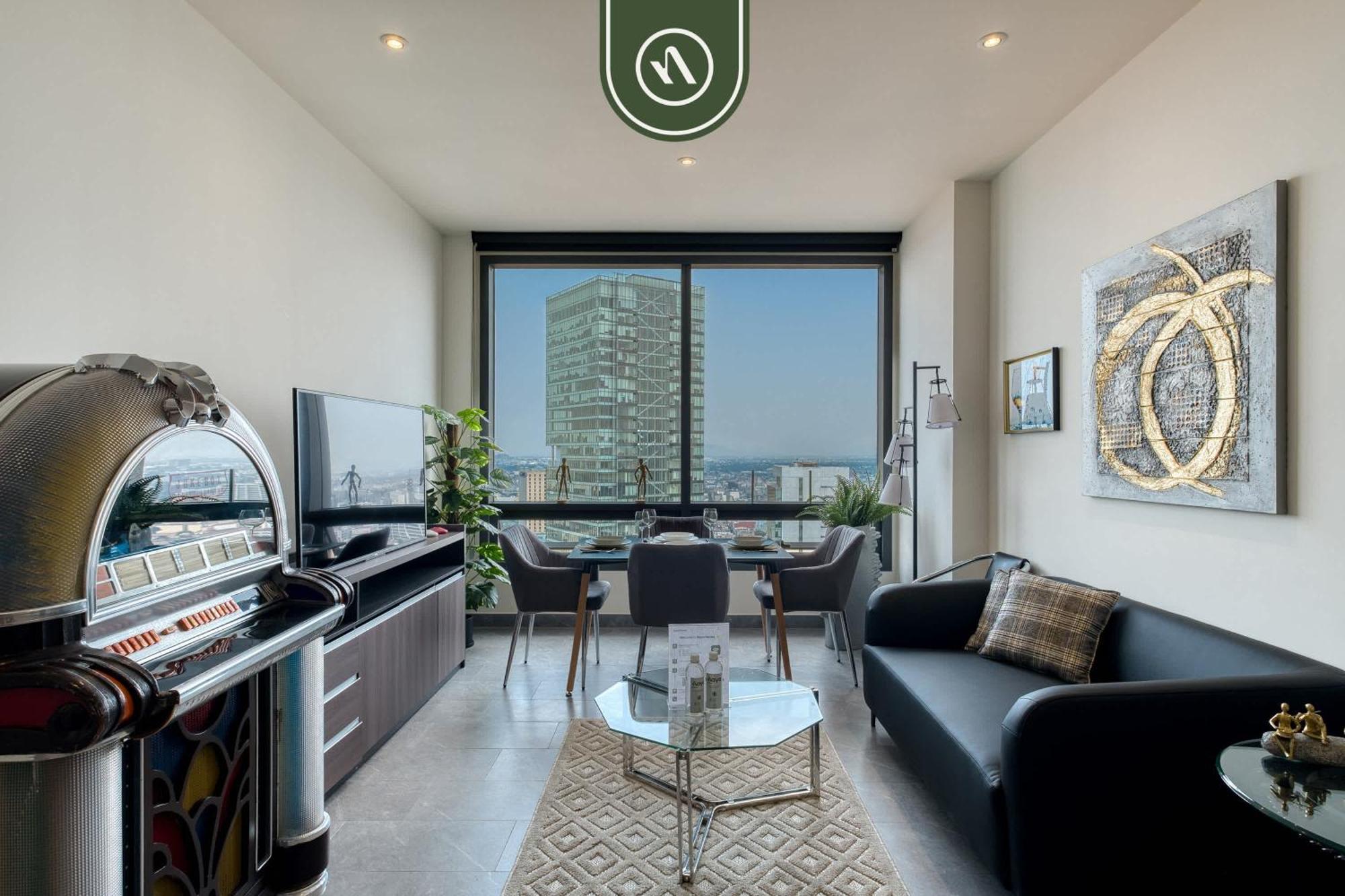 Luxury 2 Bedroom - Amazing View - Pool - Gym Apartment Mexico City